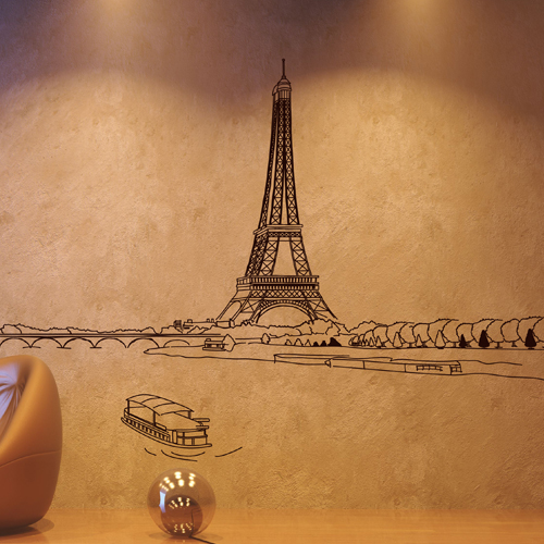 그래픽스티커 im014-에펠탑(파리의 숨결) /포인트스티커
