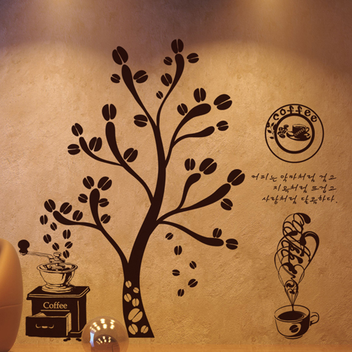 그래픽스티커 im093-원두가 열리는 커피콩나무(대형)