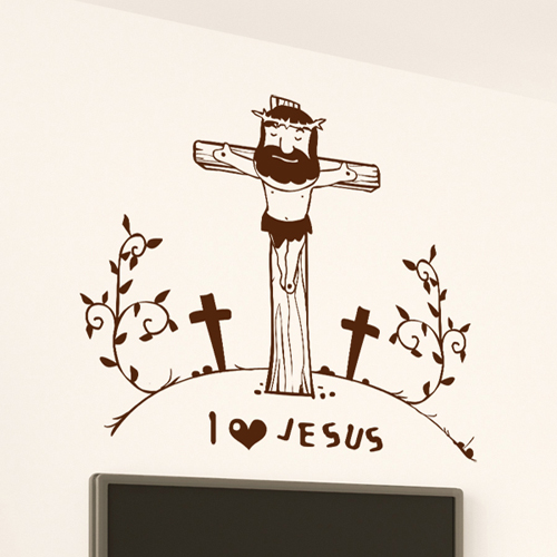 그래픽스티커 ip156-I Love Jesus