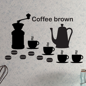 (LSF-026) 그래픽스티커_Coffee brown