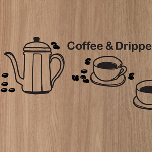(LSF-036) 그래픽스티커_Coffee&amp;Dripper2:1