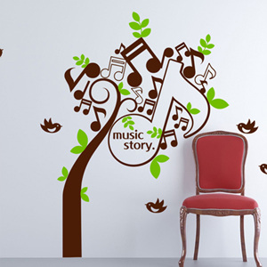 그래픽스티커 ik170-music tree(뮤직트리)